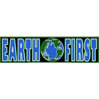 EARTH FIRST BUMPER STICKER
