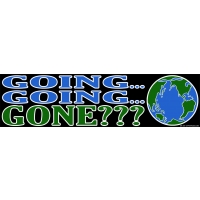 GOING GOING GONE??? BUMPER STICKER