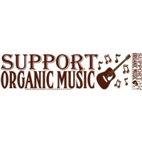 SUPPORT ORGANIC MUSIC BUMPER STICKER