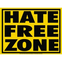 Hate Free Zone Sticker