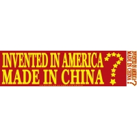 Invented In America Made In China Sticker