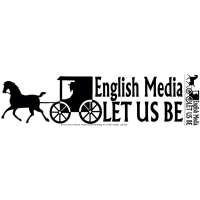 English Media Let Us Be Sticker