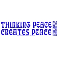 Thinking Peace Creates Peace Sticker