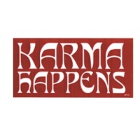 KARMA HAPPENS BUMPER STICKER