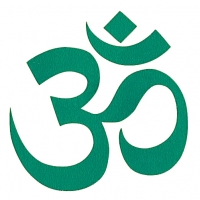 3-inch Om Of Compassion Cutout Sticker