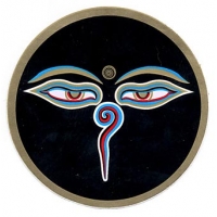 Buddha Eyes In Circle Sticker