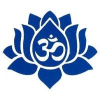 Small Om In Lotus Sticker