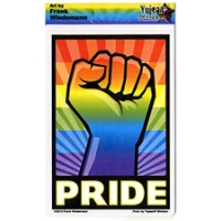 RAINBOW FIST PRIDE STICKER