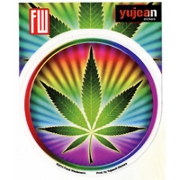 PSYCHEDELIC LEAF STICKER