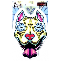 SLOBBERING PIT BULL STICKER