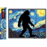 Sasquatch Starry Night Sticker