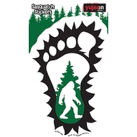 Big Foot Print Sasquatch Sticker