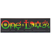 One Love Symbols Rasta Full Color Ministicker