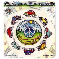 Love Bugs Around Peace Bones Sticker