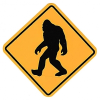 Big Foot Crossing Sticker