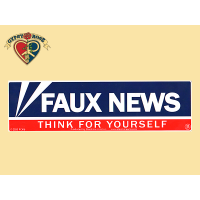 Faux News Think For Yourself Bumper Sticker