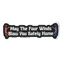 May The Four Winds Blow You Safely Homesticker
