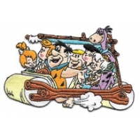 The Flintstones Riding In Car Patch
