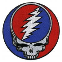 GRATEFUL DEAD XL STEAL YOUR FACE PATCH
