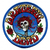 GRATEFUL DEAD SKULL & ROSES PATCH