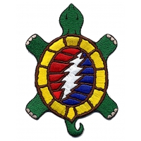 GRATEFUL DEAD LIGHTNING BOLT TURTLE PATCH