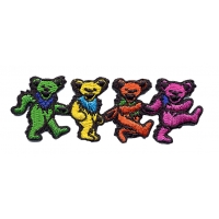 GRATEFUL DEAD SMALL 4 DANCING BEARS PATCH