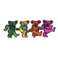 GRATEFUL DEAD LARGE 4 DANCING BEAR PATCH
