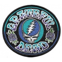 Grateful Dead Batik Steal Your Face Patch
