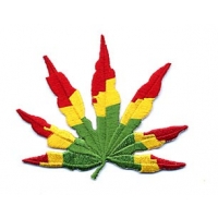 Rasta Pot Leaf Patch