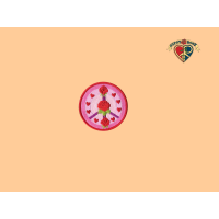 Rose With Heart Peace Sign Patch