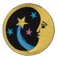 Half Moon With Stars Patch