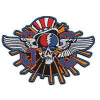 Winged Steal Your Face Skull Patch
