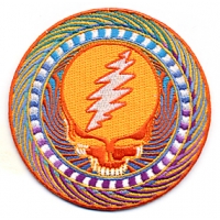 Grateful Dead Steal Your Face Orange Patch