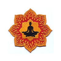 YOGA POSITION FIRE LOTUS PATCH