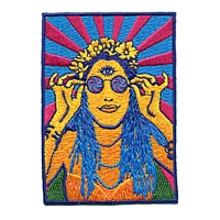 PSYCHEDELIC HIPPY CHICK PATCH
