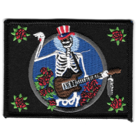 Skeleton Playing Guitar Patch