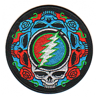4 Skull With Bolt Patch