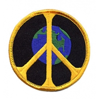 PEACE SIGN WITH EARTH PATCH