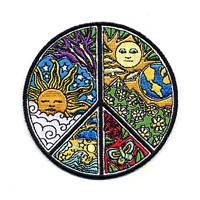 PSYCHEDELIC PEACE SUN NATURE PATCH