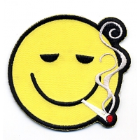 Smiley Face Smokin Patch