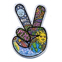 PEACE FINGERS DAN MORRIS PATCH