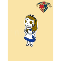 Alice In Skull Land Pin