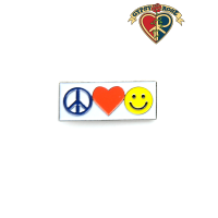 Peace Love Happiness Pin