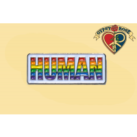 Human Rainbow Lapel Pin