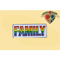 Family Rainbow Lapel Pin