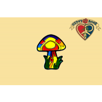 Multi Colored Mushroom Pin