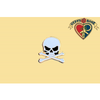 Cross Bone Skull Pin