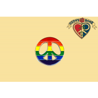RAINBOW PEACE METAL PIN