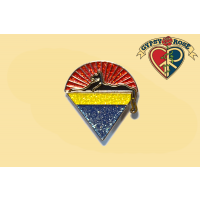 Cat Under Sun Lapel Pin