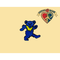 Grateful Dead Blue Dancing Bear Pin